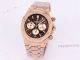 New Audemars Piguet Frosted Gold Royal Oak Rose Gold Watch 41mm Silver Dial with Stop Function High Copy (6)_th.jpg